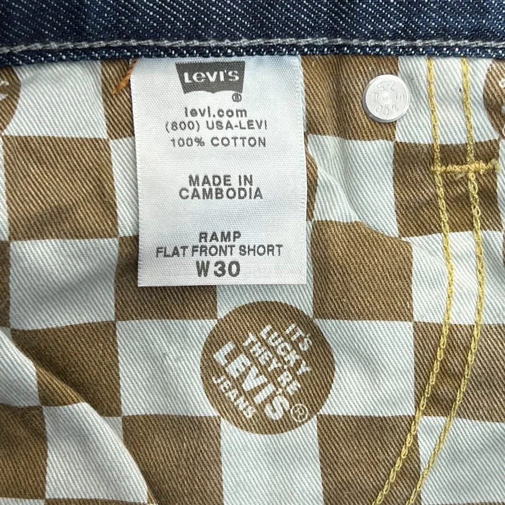 Levi's‎ The Original Jeans RAMP Flap Front Short Denim Blue Men's W30 VTG NWT